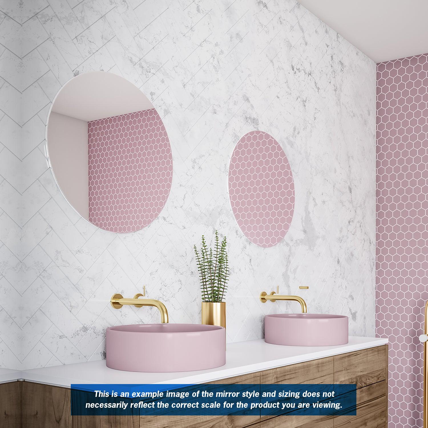 Rio Polished Edge Round Mirror Glue to Wall Mirrors Direct