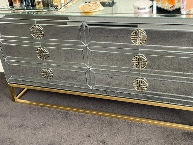 Rochester 6 Drawer Mirrored Chest