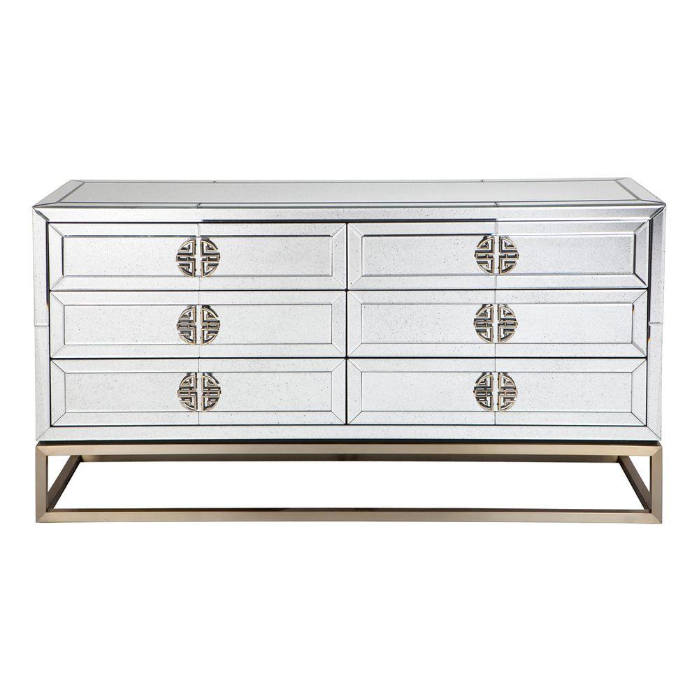 Rochester 6 Drawer Mirrored Chest