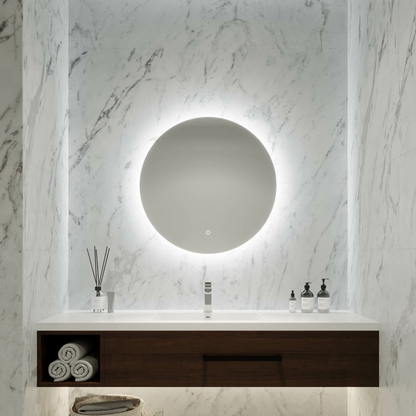 Remer S-Series Round LED Mirror