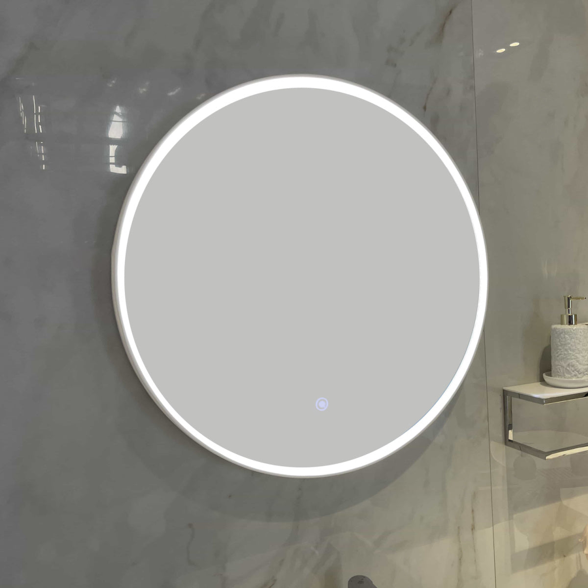 Belbagno Marmo Round LED Mirror