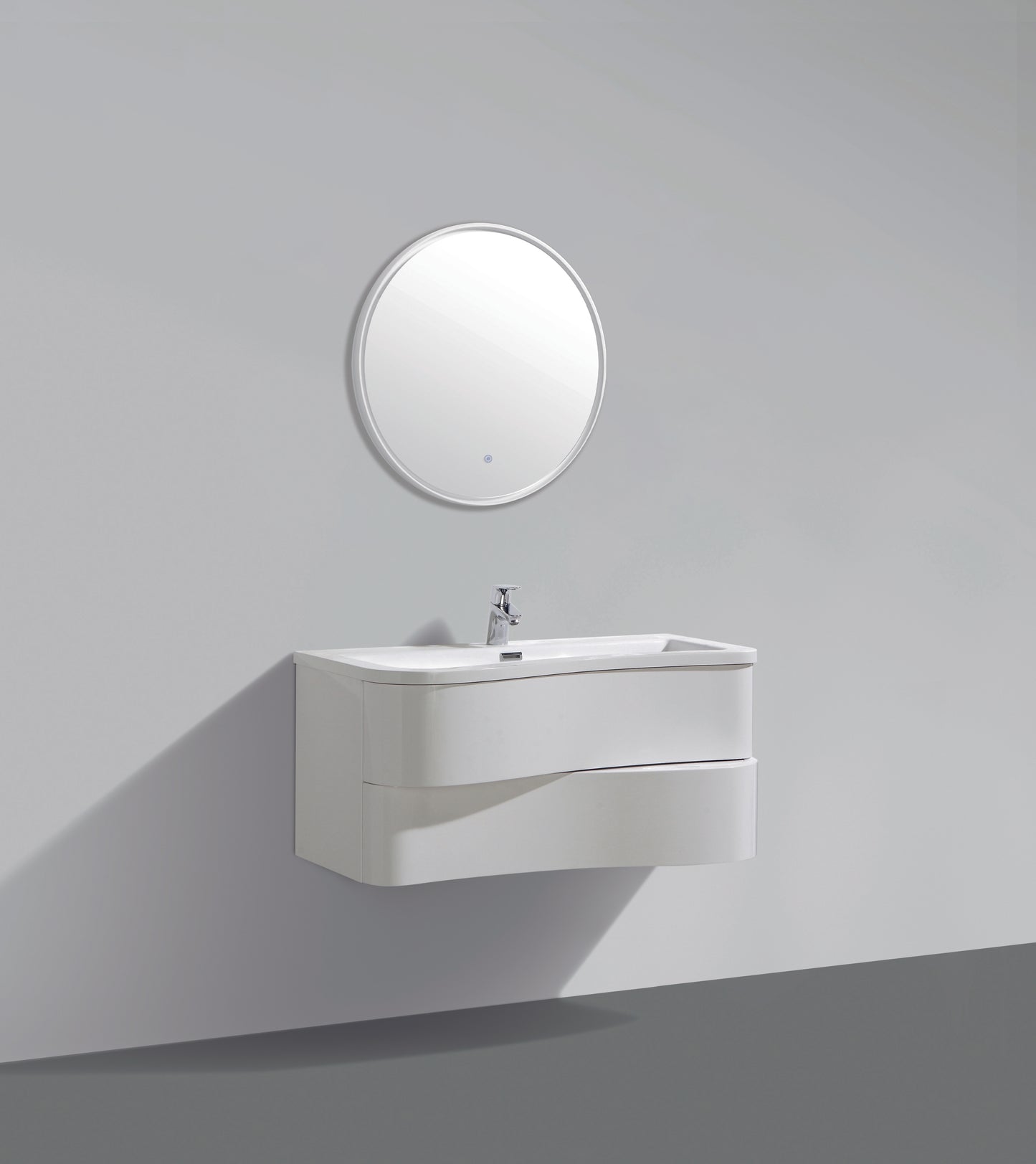 Belbagno Marmo Round LED Mirror