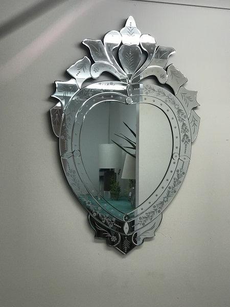 Venetian Heart Shaped Mirror