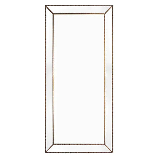 Zeta Floor Mirror - Antique Gold