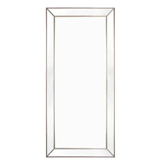 Zeta Floor Mirror - Antique Silver