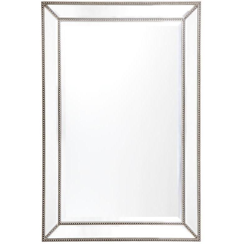 Zeta Wall Mirror - Antique Silver