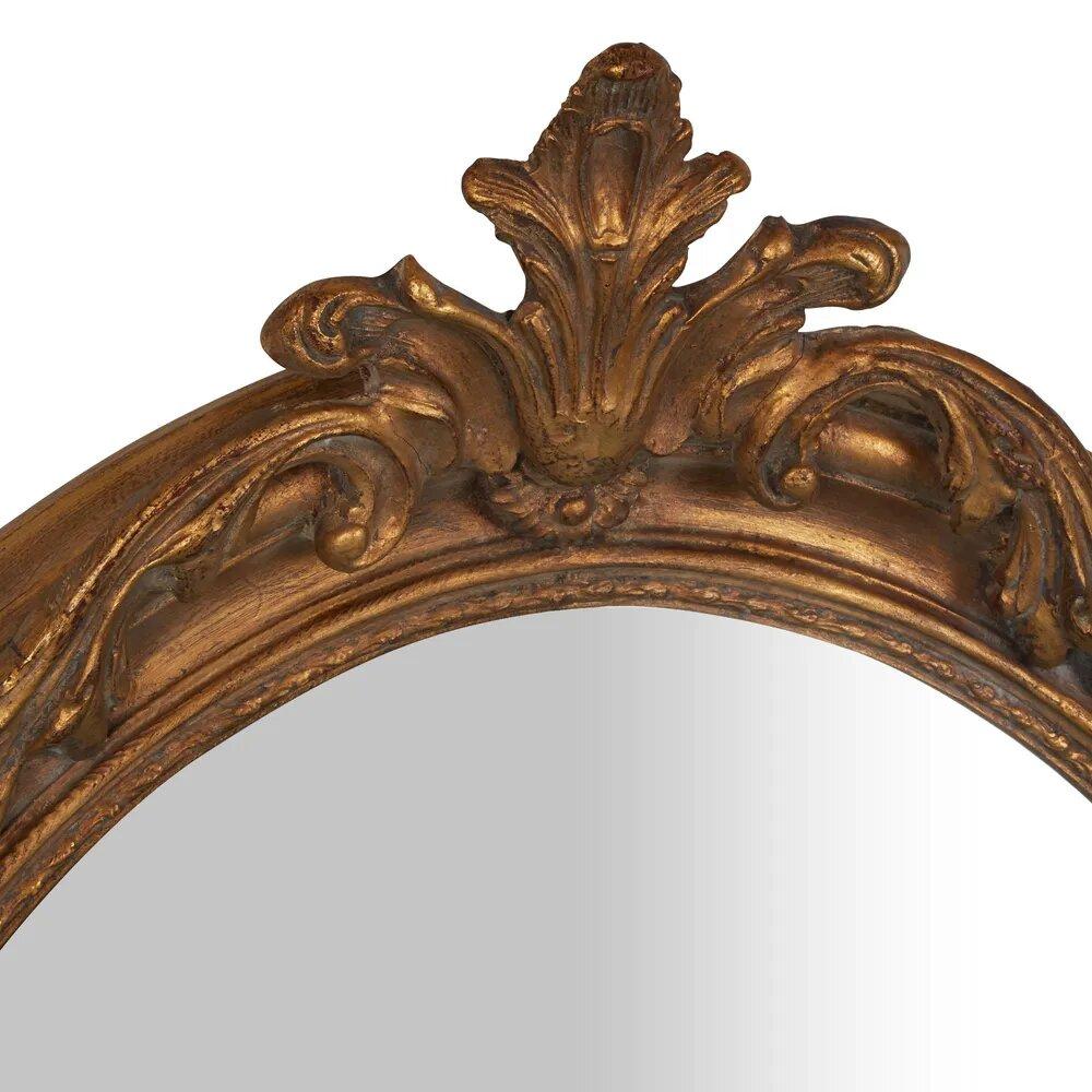 August Gold Oval Mirror