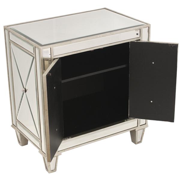 Bently Mirrored Bedside Table