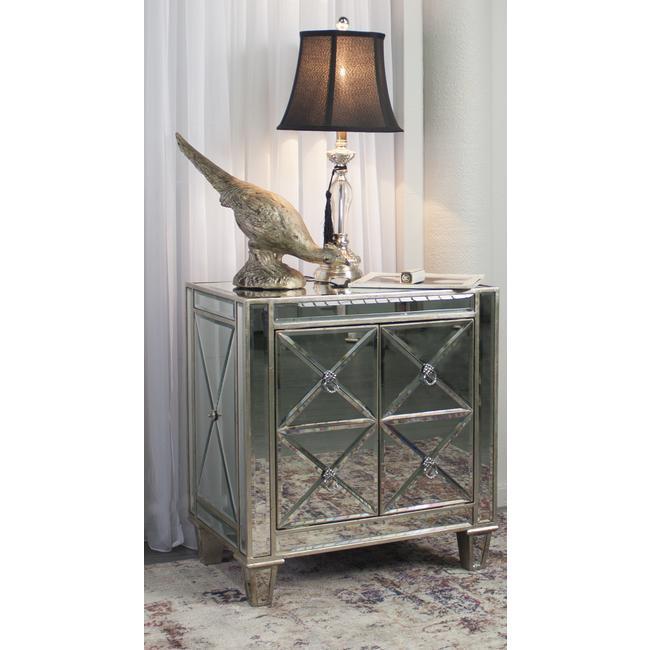 Bently Mirrored Bedside Table