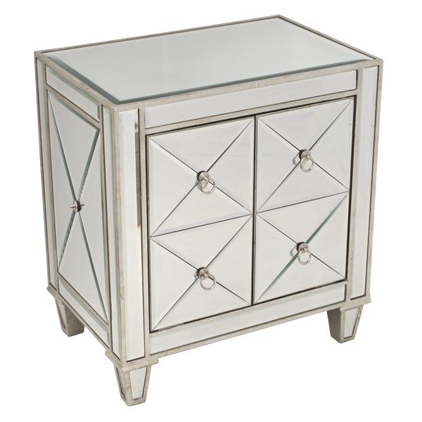 Bently Mirrored Bedside Table