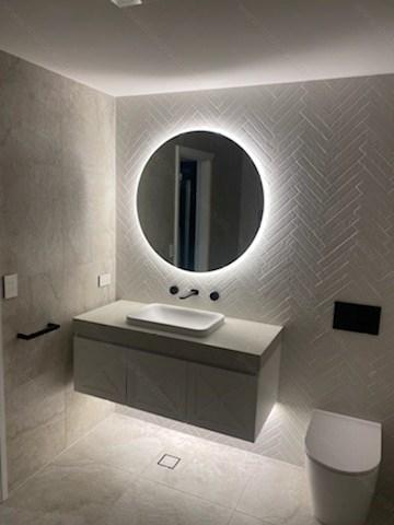 Elora Round Backlit Bathroom Mirror