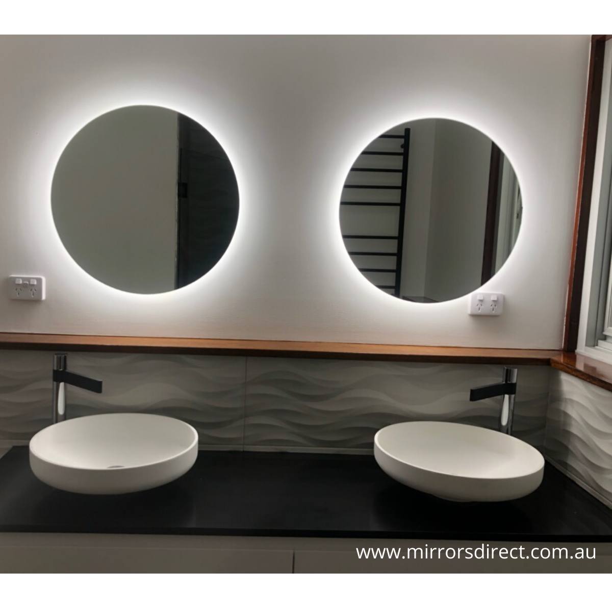 Elora Round Backlit Bathroom Mirror