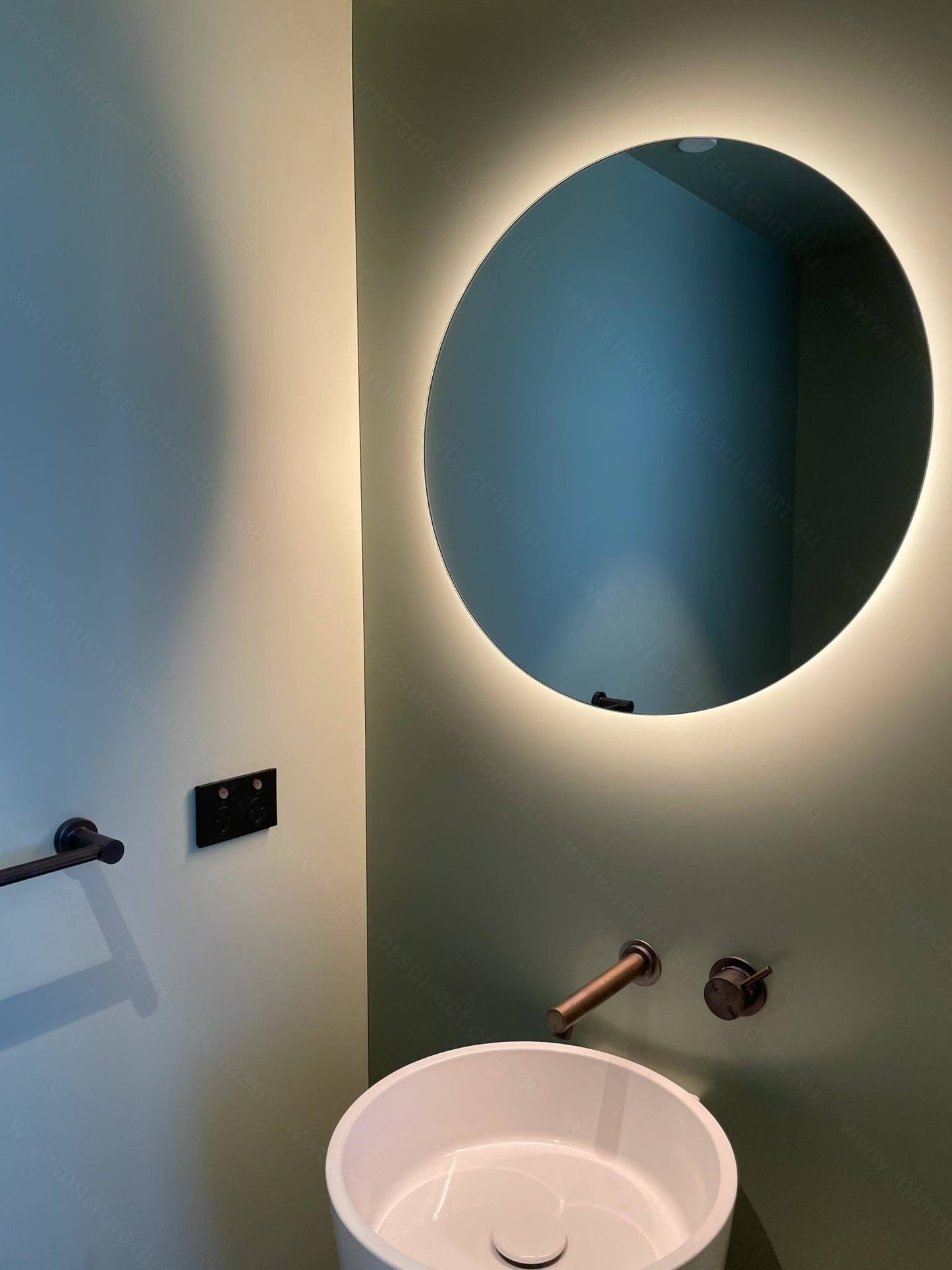 Elora Round Backlit Bathroom Mirror