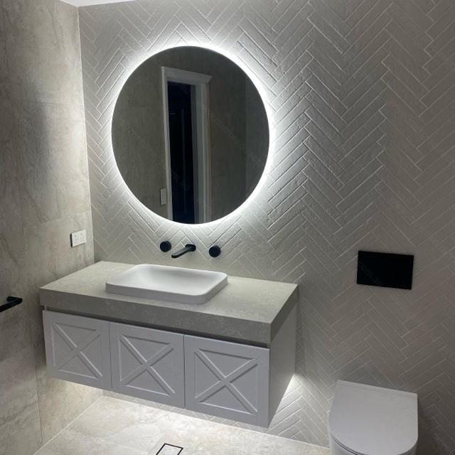 Elora Round Backlit Bathroom Mirror