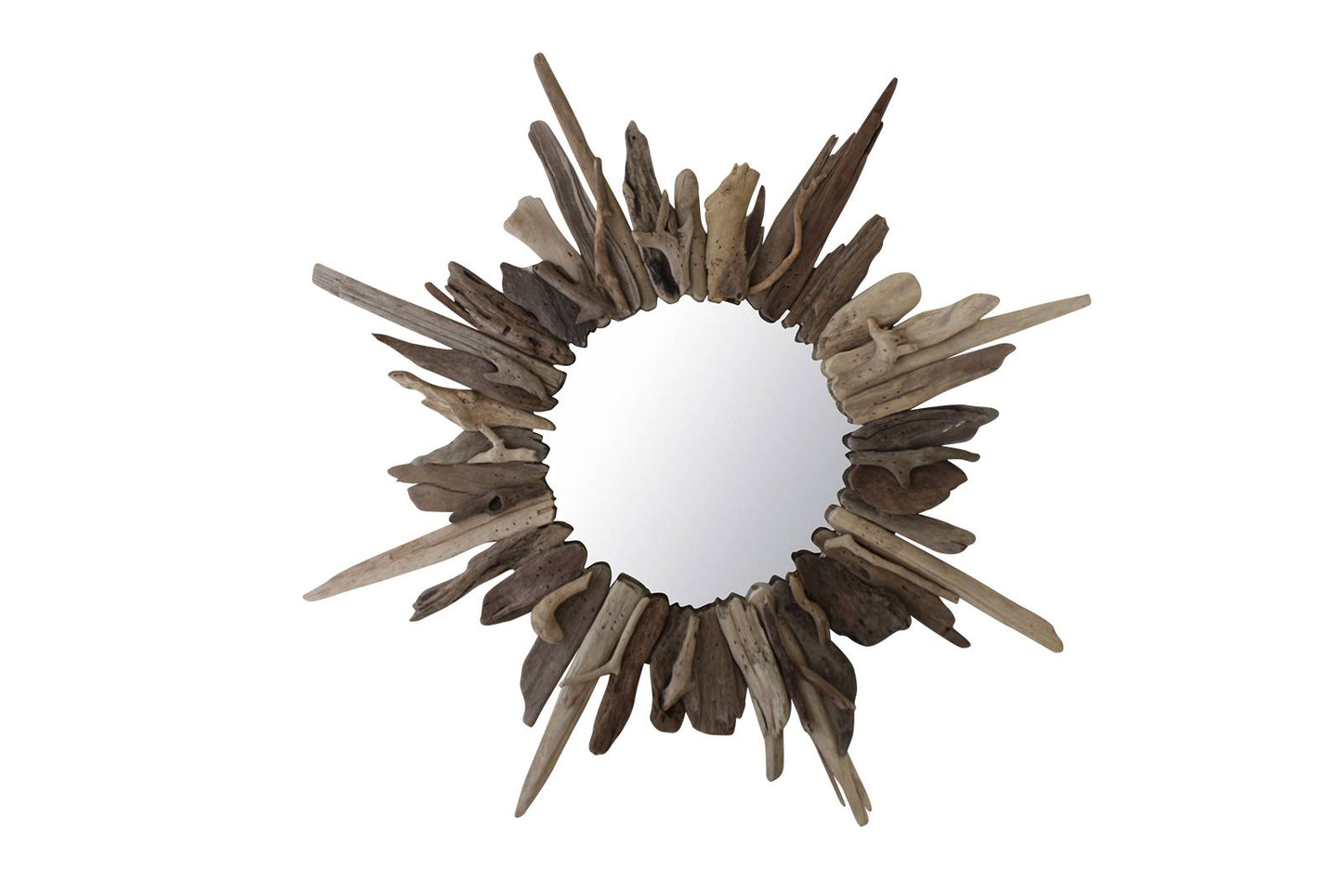 Driftwood Sunburst Mirror-Mirrors Direct