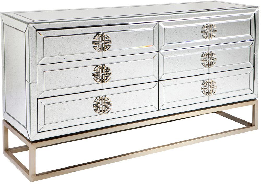 Rochester 6 Drawer Mirrored Chest