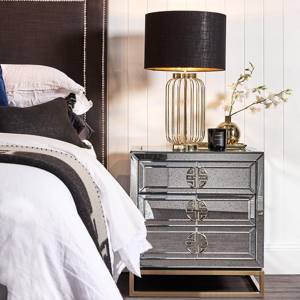 Rochester Mirrored Bedside Table